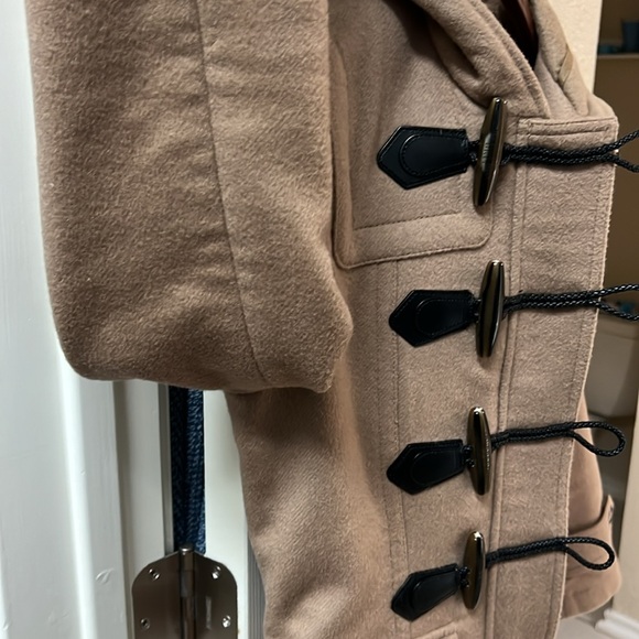EUC Burberry Brit wool longer coat with hood size 2 - Picture 9 of 9